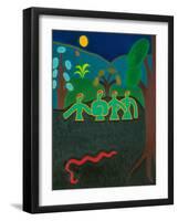 Muses in the river-Cristina Rodriguez-Framed Giclee Print