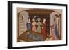 Muses Visiting Boethius in Prison, Miniature from the Consolation of Philosophy-null-Framed Giclee Print