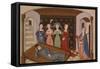 Muses Visiting Boethius in Prison, Miniature from the Consolation of Philosophy-null-Framed Stretched Canvas