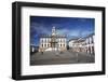 Museu da Inconfidencia and Praca Tiradentes, Ouro Preto, UNESCO Site, Minas Gerais, Brazil-Ian Trower-Framed Photographic Print