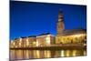 Museum and Church at Night, Gothenburg, Sweden, Scandinavia, Europe-Frank Fell-Mounted Photographic Print