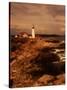 Museum and Portland Head Light House at Cape Elizabeth, Portland, Maine, Portland, USA-Mark Newman-Stretched Canvas