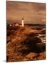 Museum and Portland Head Light House at Cape Elizabeth, Portland, Maine, Portland, USA-Mark Newman-Mounted Photographic Print