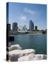 Museum at the Waterfront, Milwaukee Art Museum, Lake Michigan, Milwaukee, Wisconsin, USA-null-Stretched Canvas