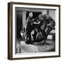 Museum Attendant Cleaning 14 Ton Willmette Meteorite, the Largest Found in the US-Jack Birns-Framed Photographic Print