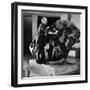 Museum Attendant Cleaning 14 Ton Willmette Meteorite, the Largest Found in the US-Jack Birns-Framed Photographic Print