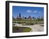 Museum Campus, Grant Park and the South Loop City Skyline, Chicago, Illinois, USA-Amanda Hall-Framed Photographic Print