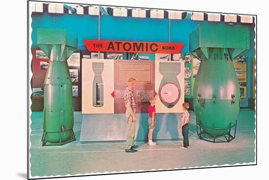 Museum Display of Atomic Bombs-null-Mounted Art Print