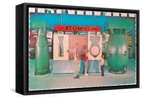 Museum Display of Atomic Bombs-null-Framed Stretched Canvas