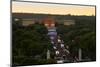 Museum of Art and Ben Franklin Parkway illuminated at dusk, Philadelphia, Pennsylvania, USA-null-Mounted Photographic Print