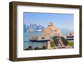 Museum of Islamic Art at Dawn, Doha, Qatar, Middle East-Jane Sweeney-Framed Photographic Print