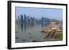Museum of Islamic Art with West Bay Skyscrapers in Background, Doha, Qatar, Middle East-Jane Sweeney-Framed Photographic Print