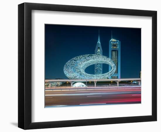 Museum of the Future, Sheikh Zayed Road, Downtown, Dubai, United Arab Emirates, Middle East-Ben Pipe-Framed Photographic Print