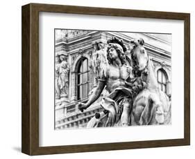 Museum of the Louvre, Statue Equestrian of Louis XIV, Paris, France-Philippe Hugonnard-Framed Photographic Print