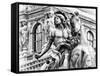 Museum of the Louvre, Statue Equestrian of Louis XIV, Paris, France-Philippe Hugonnard-Framed Stretched Canvas