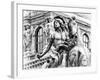 Museum of the Louvre, Statue Equestrian of Louis XIV, Paris, France-Philippe Hugonnard-Framed Photographic Print