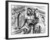 Museum of the Louvre, Statue Equestrian of Louis XIV, Paris, France-Philippe Hugonnard-Framed Photographic Print