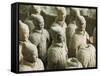 Museum of the Terracotta Warriors Opened in 1979 Near Xian City, Shaanxi Province, China-Kober Christian-Framed Stretched Canvas