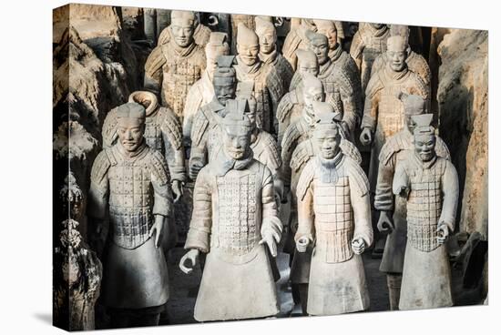 Museum of the Terracotta Warriors, Shaanxi Province, China-G & M Therin-Weise-Stretched Canvas
