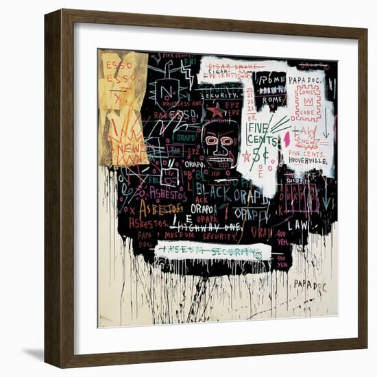 Museum Security (Broadway Meltdown), 1983-Jean-Michel Basquiat-Framed Giclee Print