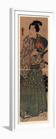 Mushikago O Motsu Wakazamurai-Utagawa Kunisada-Framed Premium Giclee Print