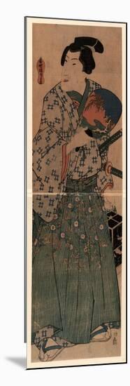 Mushikago O Motsu Wakazamurai-Utagawa Kunisada-Mounted Premium Giclee Print