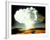 Mushrm. Cloud Rising White, Blotting Horizon, in "Op Ivy, Mike Shot" Atomic Bomb Test Blast-null-Framed Photographic Print