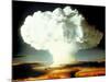 Mushrm. Cloud Rising White, Blotting Horizon, in "Op Ivy, Mike Shot" Atomic Bomb Test Blast-null-Mounted Photographic Print