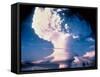 Mushrm. Cloud Rising White, Blotting Horizon, in "Op Ivy, Mike Shot" Atomic Bomb Test Blast-null-Framed Stretched Canvas