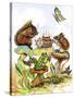 Mushroom Birthday Tea Party-Judy Mastrangelo-Stretched Canvas