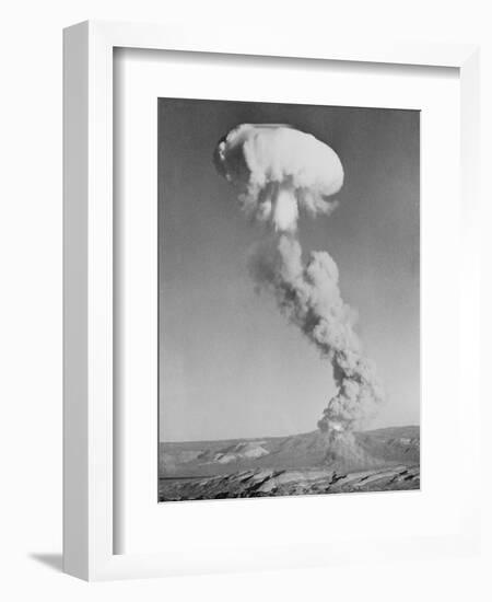 Mushroom Cloud Forming after Blast-null-Framed Photographic Print