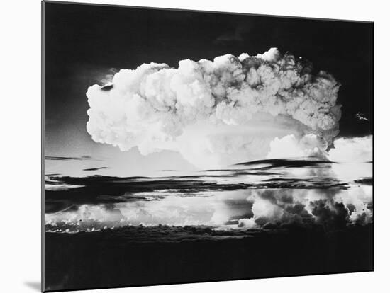 Mushroom Cloud from a Nuclear Test-null-Mounted Photographic Print