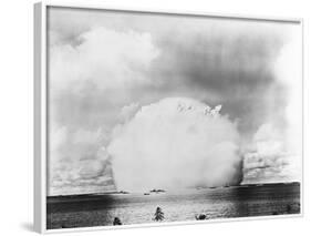 Mushroom Cloud from Baker Atomic Bomb Test-null-Framed Photographic Print