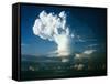 Mushroom Cloud from Nuclear Testing-null-Framed Stretched Canvas