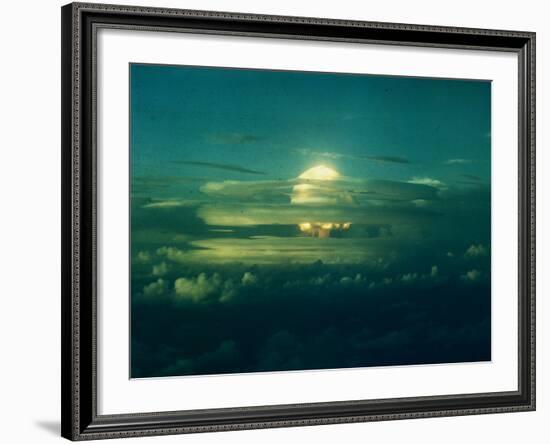 Mushroom Cloud from Nuclear Testing-null-Framed Photographic Print