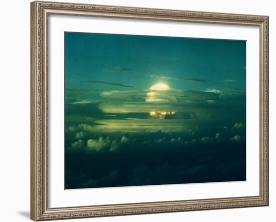 Mushroom Cloud from Nuclear Testing-null-Framed Photographic Print