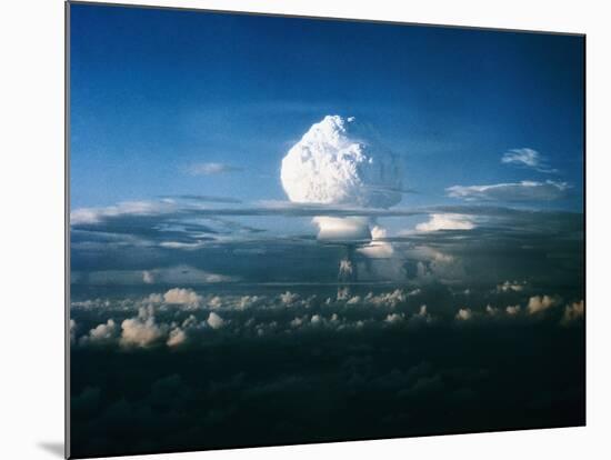Mushroom Cloud from Nuclear Testing-null-Mounted Photographic Print
