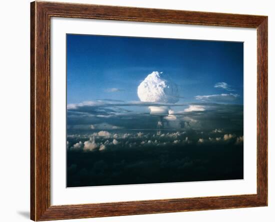 Mushroom Cloud from Nuclear Testing-null-Framed Photographic Print