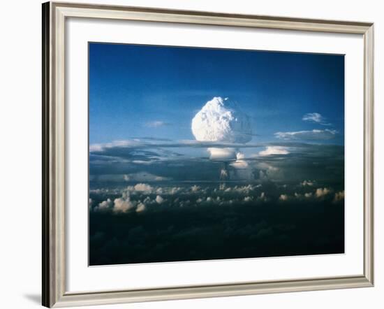 Mushroom Cloud from Nuclear Testing-null-Framed Photographic Print