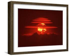 Mushroom Cloud from the World's First Hydrogen Fusion Blast-null-Framed Photographic Print