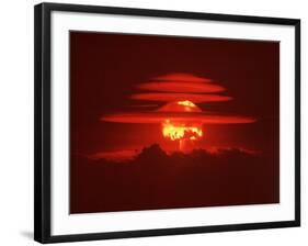 Mushroom Cloud from the World's First Hydrogen Fusion Blast-null-Framed Photographic Print