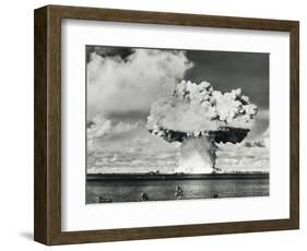 Mushroom Cloud of Water And Radioactive Material-us National Archives-Framed Photographic Print