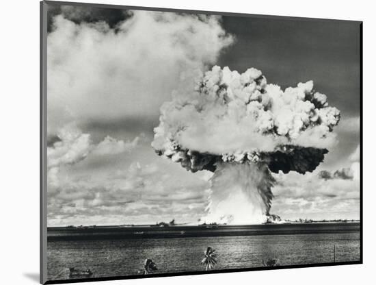 Mushroom Cloud of Water And Radioactive Material-us National Archives-Mounted Photographic Print