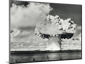 Mushroom Cloud of Water And Radioactive Material-us National Archives-Mounted Photographic Print