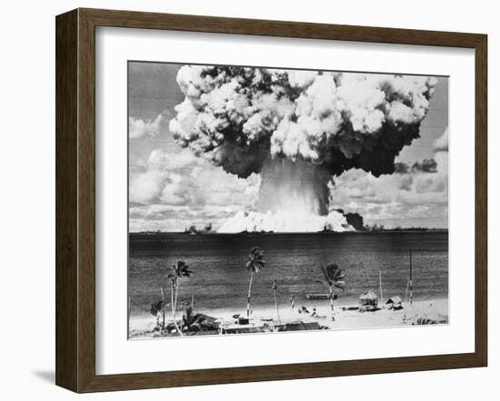 Mushroom Cloud over Bikini Atoll-null-Framed Photographic Print