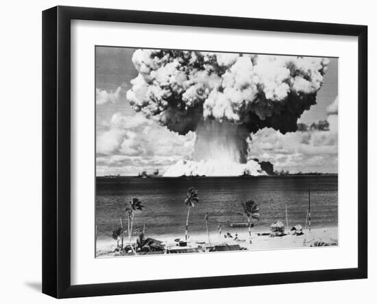 Mushroom Cloud over Bikini Atoll-null-Framed Photographic Print