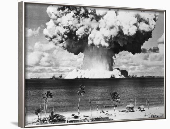 Mushroom Cloud over Bikini Atoll-null-Framed Photographic Print