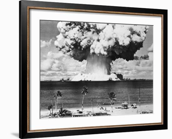 Mushroom Cloud over Bikini Atoll-null-Framed Photographic Print