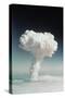 Mushroom Cloud Rising over Ocean-null-Stretched Canvas