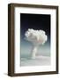 Mushroom Cloud Rising over Ocean-null-Framed Photographic Print